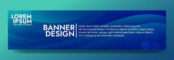 Abstract green blue banner color with a unique wavy design. It is ideal for creating eye catching headers, promotional banners, and graphic elements with a modern and dynamic look. vector