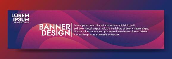 Abstract dark red banner color with a unique wavy design. It is ideal for creating eye catching headers, promotional banners, and graphic elements with a modern and dynamic look. vector