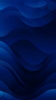 Abstract background Dark blue color with wavy lines and gradients is a versatile asset suitable for various design projects such as websites, presentations, print materials, social media posts vector