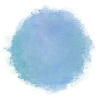 AI generated blue watercolor stain paint vector