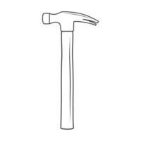 Hammer Outline Vector, Hammer Icon, Hammer illustration, Carpenter Vector, Mechanic silhouette, Mechanic Tools, Carpenter tools, Worker elements, Labor equipment, Labor Day, Worker day vector