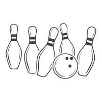 Bowling Line Art, Bowling Outline Vector, Bowling Vector, Bowling illustration, Bowling Vector, Line Art, Outline, Sports illustration, Bowling, vector, Bowling silhouette, silhouette vector