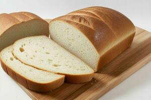 AI generated Bread sliced. Pro Photo