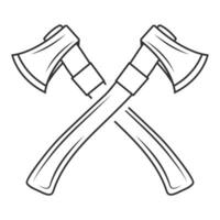 Cross Axe Vector, Cross Axe Silhouette,  Hardware Vector, Hardware Clipart, Cross Axe Outline,  Worker elements, Labor equipment, Repair tools, Cross Forest tools, Cross Woodcutter vector