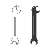 Spanner Silhouette Vector, Spanner Vector, Hardware Vector,  Automation Technology, Mechanical Systems, Spanner illustration, Mechanic silhouette, Mechanic Tools, Worker elements, Labor equipment vector