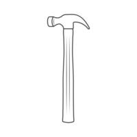 Hammer Outline Vector, Hammer Icon, Hammer illustration, Carpenter Vector, Mechanic silhouette, Mechanic Tools, Carpenter tools, Worker elements, Labor equipment, Labor Day, Worker day vector