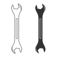 Spanner Silhouette Vector, Spanner Vector, Hardware Vector,  Automation Technology, Mechanical Systems, Spanner illustration, Mechanic silhouette, Mechanic Tools, Worker elements, Labor equipment vector