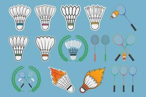 Badminton Vector Bundle, Badminton Vector Cork Bundle, Racket illustration, Racket Vector, Sports elements, Badminton  Ball, vector, colorful vector, rgb vector, Badminton color vector