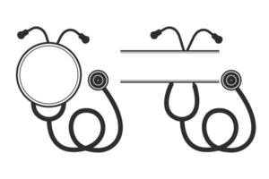 Stethoscope Monogram Vector, Medical tools Monogram Vector, Stethoscope illustration, Doctor, Nurse, Health, illustration, Clip Art, medical illustration, vector