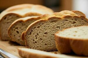 AI generated Bread crust. Pro Photo