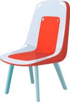 ai gerado uma cadeira com uma colorida assento e pernas png