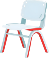 AI generated a chair with a colorful seat and legs png