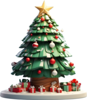 ai generato Natale albero icona png