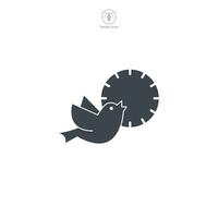 temprano pájaro icono símbolo vector ilustración aislado en blanco antecedentes