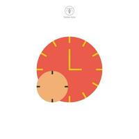 reloj icono símbolo vector ilustración aislado en blanco antecedentes