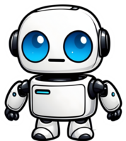 ai généré dessin animé robot illustration png