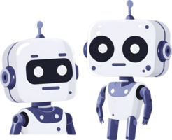 AI generated cartoon robot illustration png