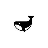 sencillo ballena icono ilustración vector