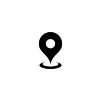 simple location icon design, modern flat location point symbol template vector