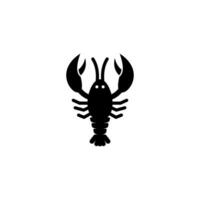 simple lobster icon illustration vector, lobster symbol vector