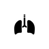 simple flat lung icon illustration vector, lungs symbol vector