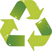 ai genererad grön återvinning symbol png