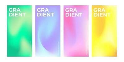 colorful abstract gradient background collection vector