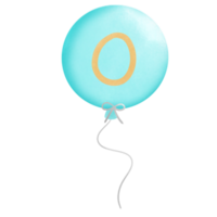 vattenfärg ballong illustration png