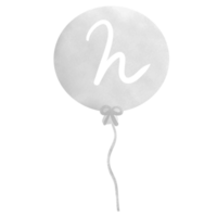 vattenfärg ballong illustration png