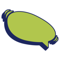 Chat Bubble Pastel Color. Speech Bubble Flat Style Illustration png