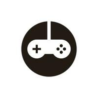 Set of Simple Flat Game Icon Illustration Design, Silhouette Game Symbol Collection on circle shape Template Vector