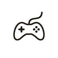 conjunto de sencillo plano juego icono ilustración diseño, limpiar palanca de mando juego controlador símbolo con resumido estilo modelo vector