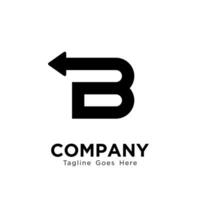 Simple Letter B Logo Design Isolated on White Background, Modern B Logo Inspiration Template Vector