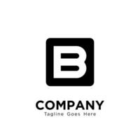 Simple Letter B Logo Design Isolated on White Background, Modern B Logo Inspiration Template Vector