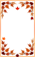 AI generated Thanksgiving Border frame PNG transparent background