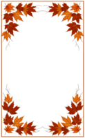 AI generated Thanksgiving Border frame PNG transparent background