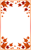 AI generated Thanksgiving Border frame PNG transparent background