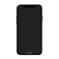 AI generated smartphone mockup isolated on transparent background PNG image