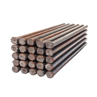 AI generated set of steel rods on transparent background PNG image