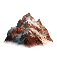 AI generated mountain on transparent background PNG image