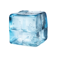 AI generated ice cube on transparent background PNG image