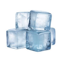 AI generated ice cube on transparent background PNG image