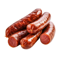 AI generated sausage on transparent background PNG image