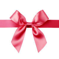 AI generated red bow on transparent background PNG image