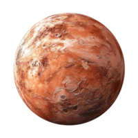 AI generated planet on transparent background PNG image