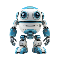 AI generated robot on transparent background PNG image