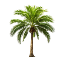 AI generated palm tree on transparent background PNG image