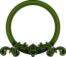 Circle ornament frame vector illustration