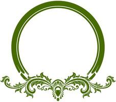 Circle ornament frame vector illustration