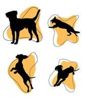 Vector Dog Silhouettes